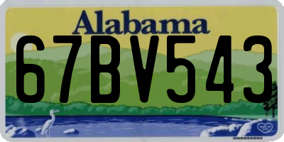 AL license plate 67BV543