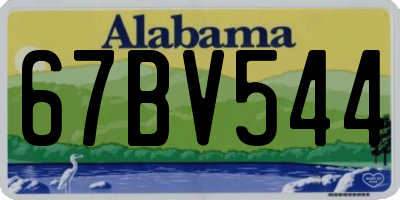 AL license plate 67BV544