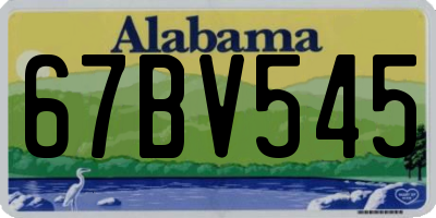 AL license plate 67BV545