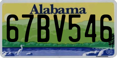 AL license plate 67BV546