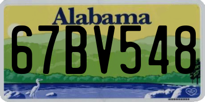 AL license plate 67BV548