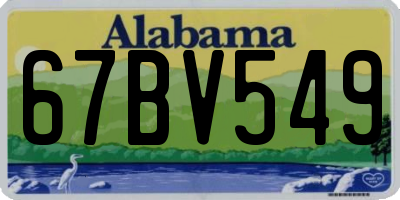 AL license plate 67BV549