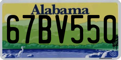 AL license plate 67BV550