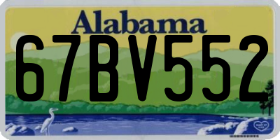 AL license plate 67BV552