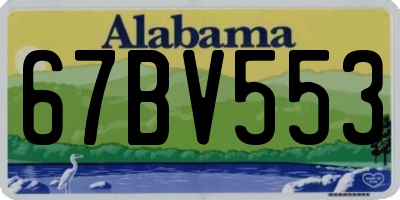 AL license plate 67BV553
