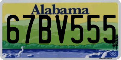 AL license plate 67BV555