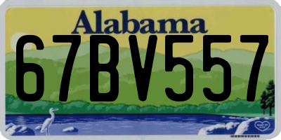 AL license plate 67BV557