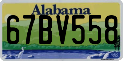 AL license plate 67BV558