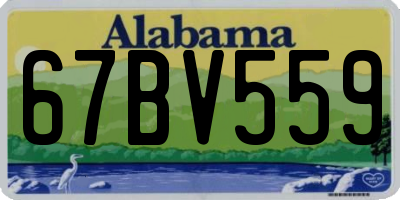 AL license plate 67BV559