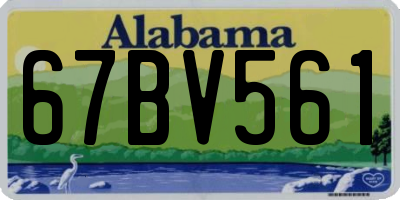 AL license plate 67BV561