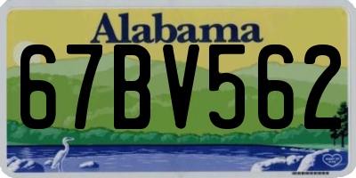 AL license plate 67BV562