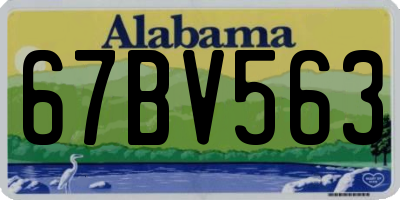 AL license plate 67BV563