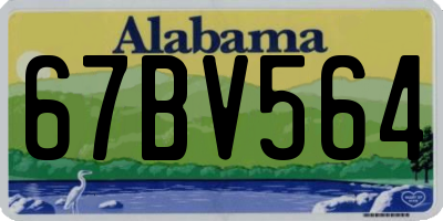 AL license plate 67BV564