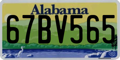 AL license plate 67BV565