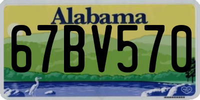 AL license plate 67BV570