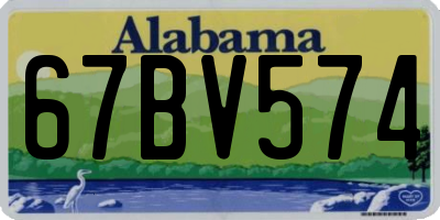AL license plate 67BV574