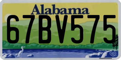 AL license plate 67BV575
