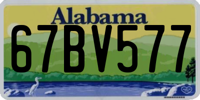 AL license plate 67BV577