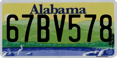 AL license plate 67BV578