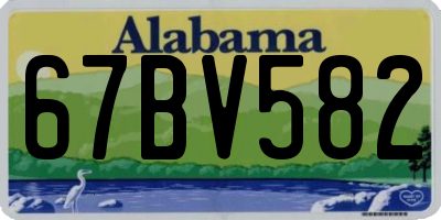 AL license plate 67BV582