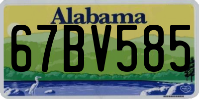 AL license plate 67BV585