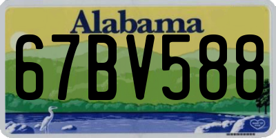 AL license plate 67BV588