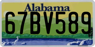 AL license plate 67BV589