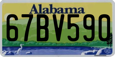 AL license plate 67BV590
