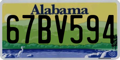 AL license plate 67BV594