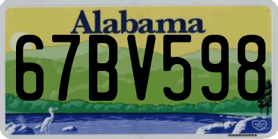 AL license plate 67BV598