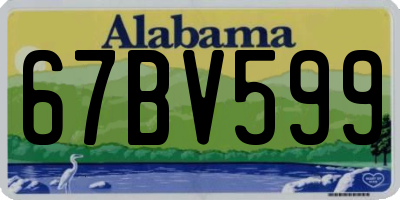 AL license plate 67BV599