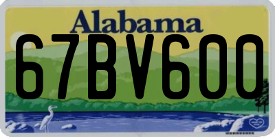 AL license plate 67BV600