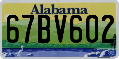 AL license plate 67BV602