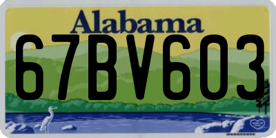 AL license plate 67BV603