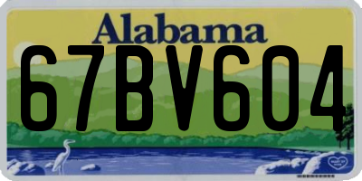 AL license plate 67BV604