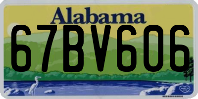 AL license plate 67BV606