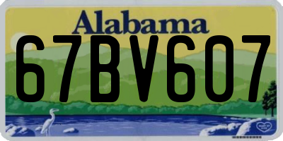 AL license plate 67BV607