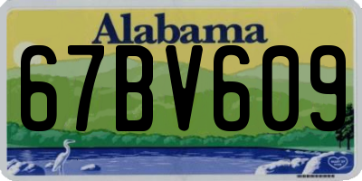 AL license plate 67BV609