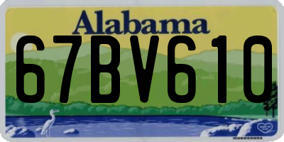 AL license plate 67BV610