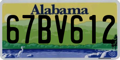 AL license plate 67BV612