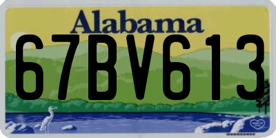 AL license plate 67BV613