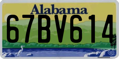 AL license plate 67BV614