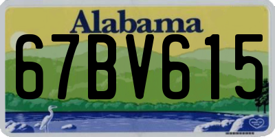 AL license plate 67BV615