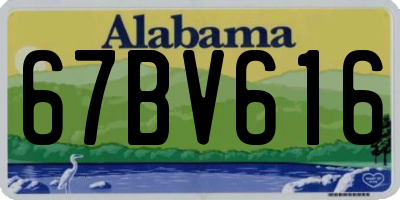 AL license plate 67BV616
