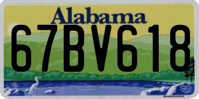 AL license plate 67BV618