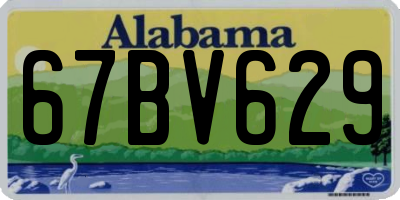 AL license plate 67BV629