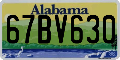 AL license plate 67BV630