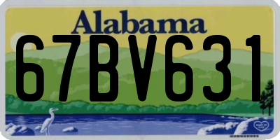 AL license plate 67BV631
