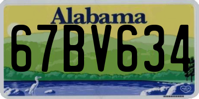 AL license plate 67BV634