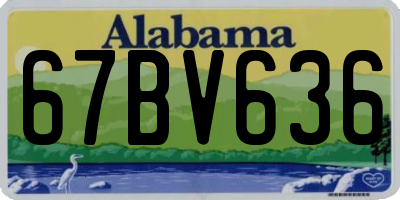 AL license plate 67BV636